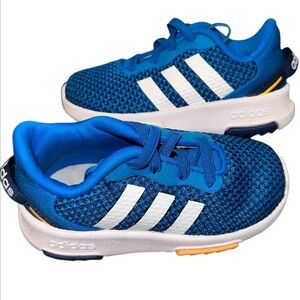 adidas Racer TR 2.0 Toddler Kids Athletic Sneaker Elastic Laces Slip- On 6K Blue